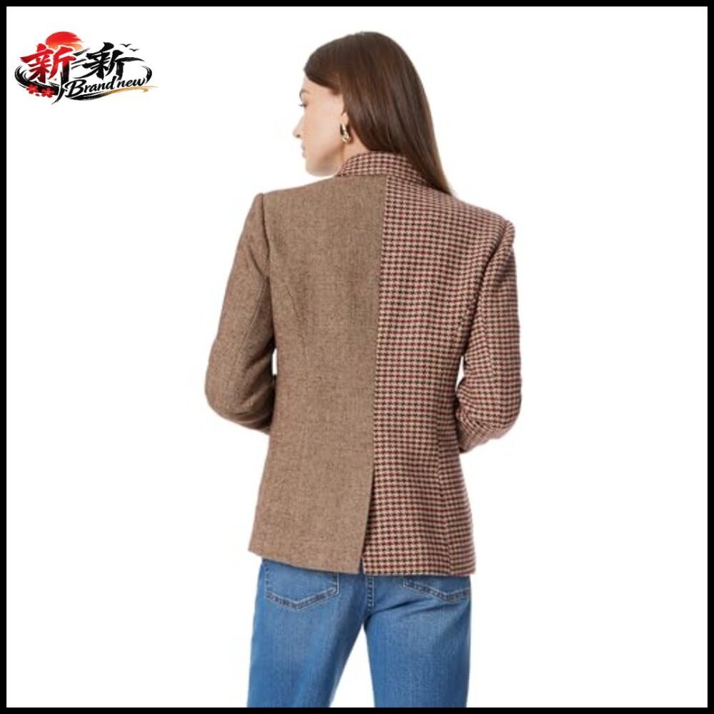 Double Breasted Blazer with Button Closure, Polyester Blend - Picture 4 of 4